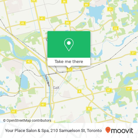 Your Place Salon & Spa, 210 Samuelson St map