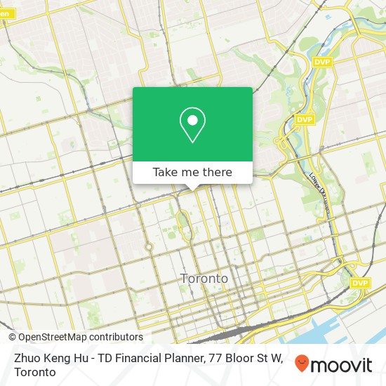 Zhuo Keng Hu - TD Financial Planner, 77 Bloor St W map