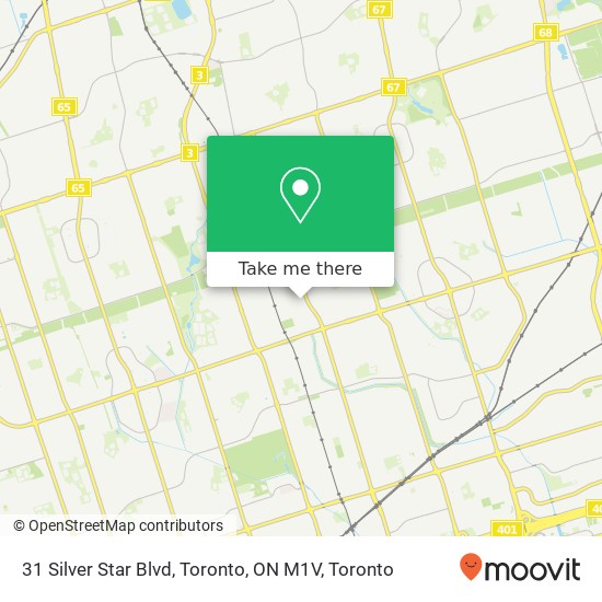 31 Silver Star Blvd, Toronto, ON M1V map