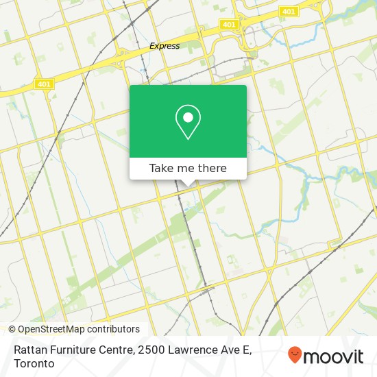 Rattan Furniture Centre, 2500 Lawrence Ave E plan