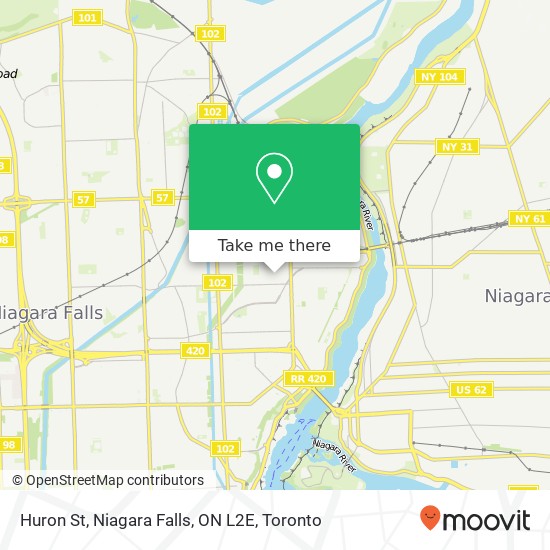 Huron St, Niagara Falls, ON L2E map