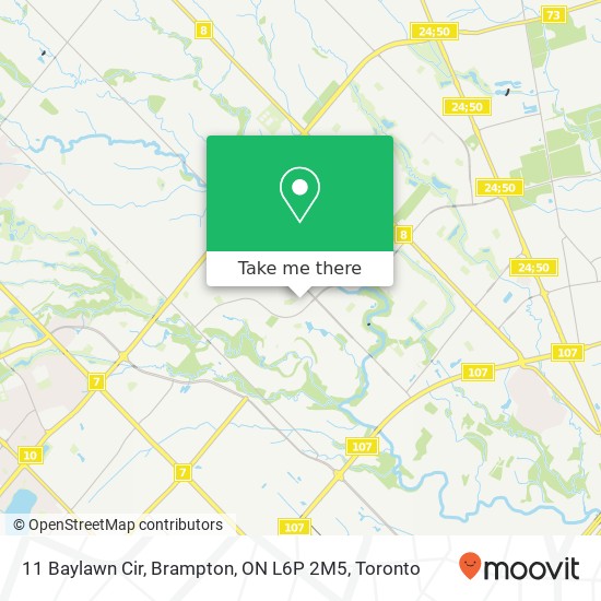 11 Baylawn Cir, Brampton, ON L6P 2M5 map