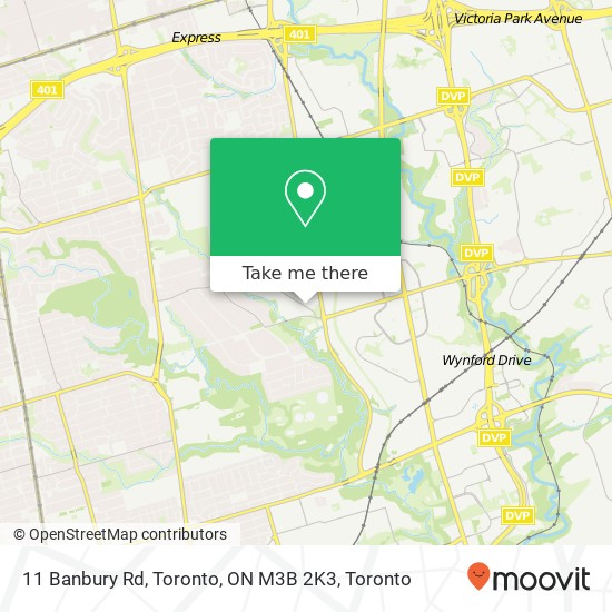 11 Banbury Rd, Toronto, ON M3B 2K3 map