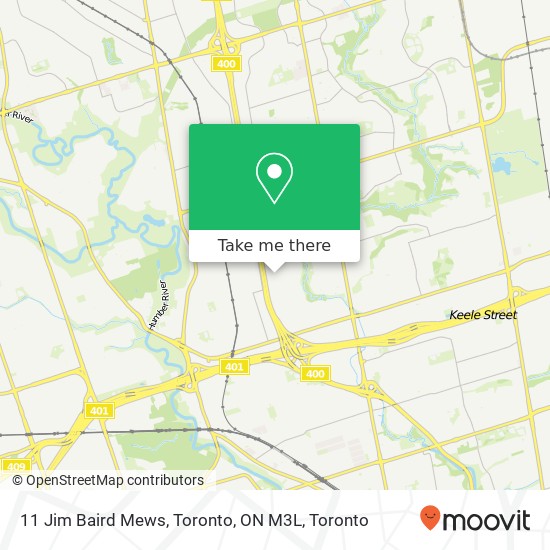 11 Jim Baird Mews, Toronto, ON M3L map