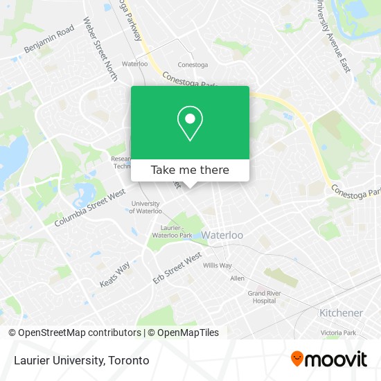 Laurier University map