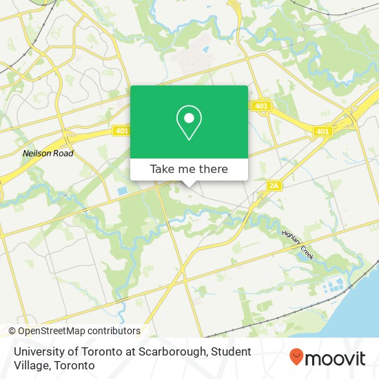 University of Toronto at Scarborough, Student Village plan