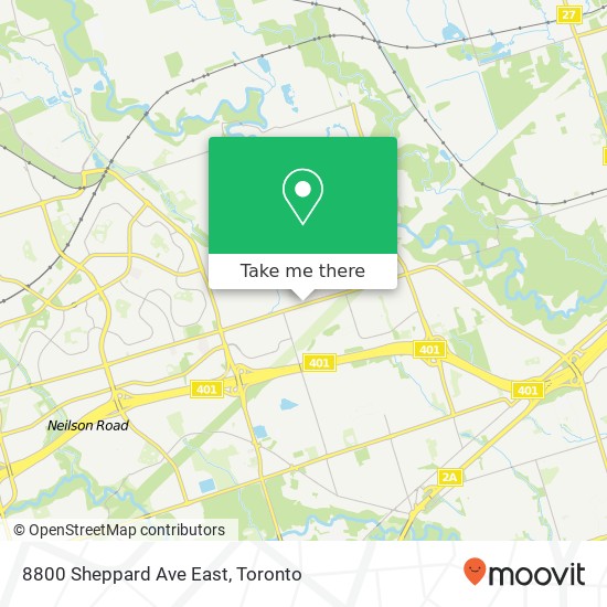 8800 Sheppard Ave East map