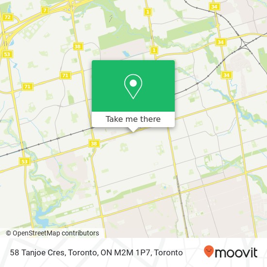 58 Tanjoe Cres, Toronto, ON M2M 1P7 map