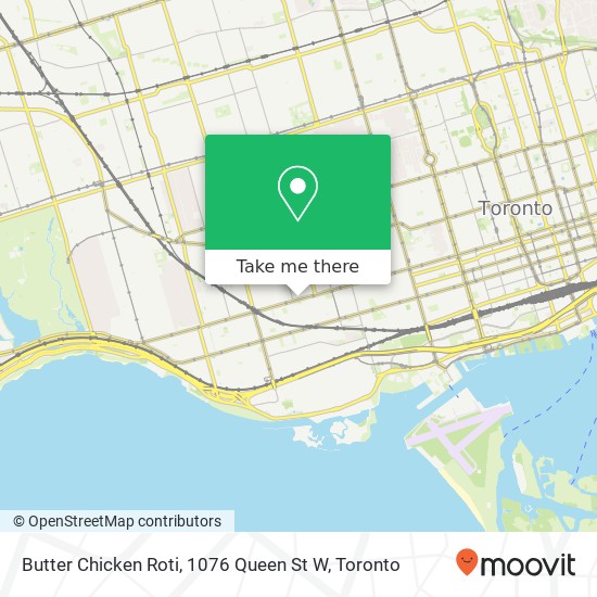 Butter Chicken Roti, 1076 Queen St W map