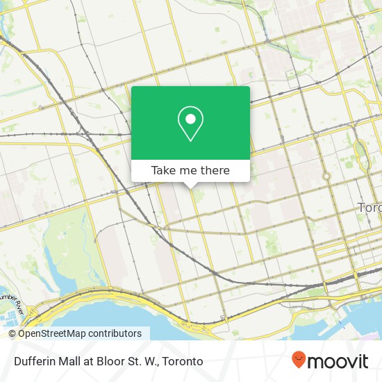 Dufferin Mall at Bloor St. W. map