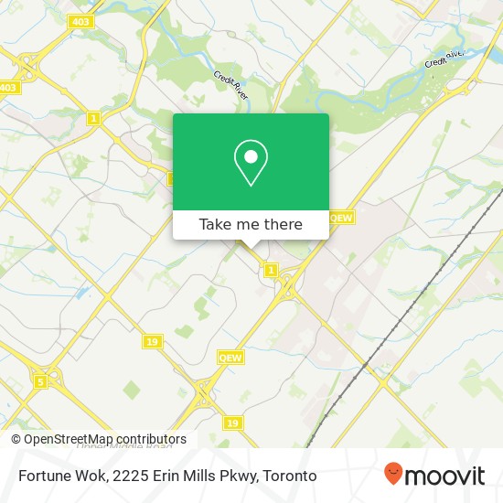 Fortune Wok, 2225 Erin Mills Pkwy map