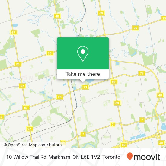 10 Willow Trail Rd, Markham, ON L6E 1V2 map