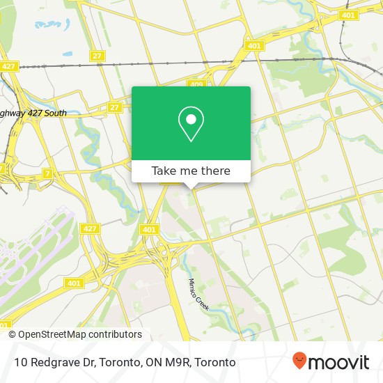 10 Redgrave Dr, Toronto, ON M9R map