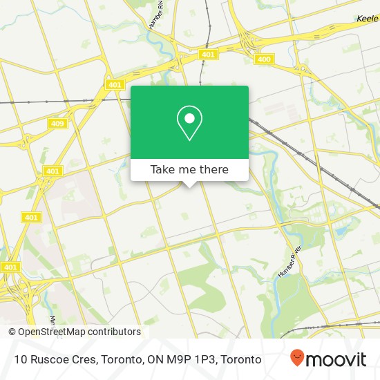 10 Ruscoe Cres, Toronto, ON M9P 1P3 map