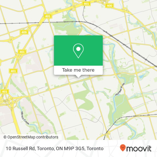 10 Russell Rd, Toronto, ON M9P 3G5 map