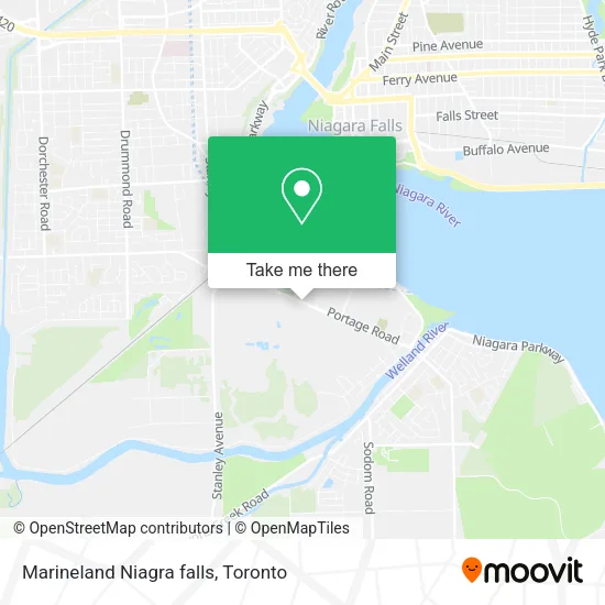 Marineland Niagra falls map