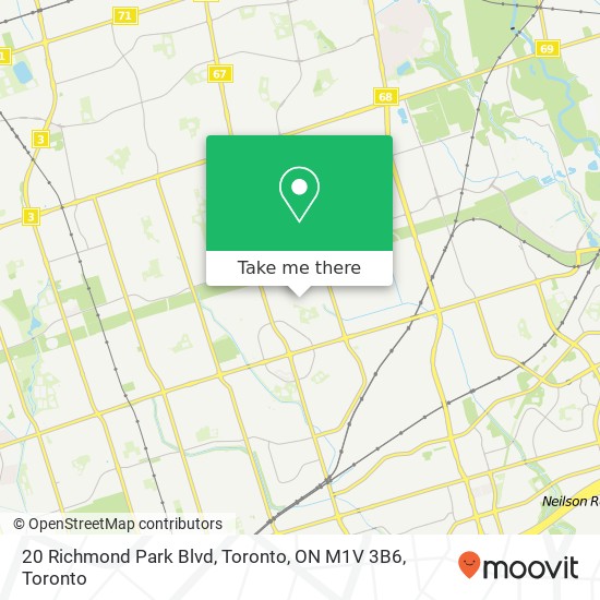 20 Richmond Park Blvd, Toronto, ON M1V 3B6 map