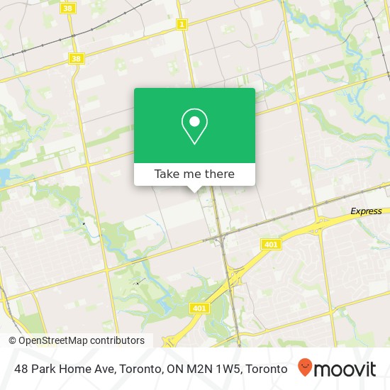 48 Park Home Ave, Toronto, ON M2N 1W5 map