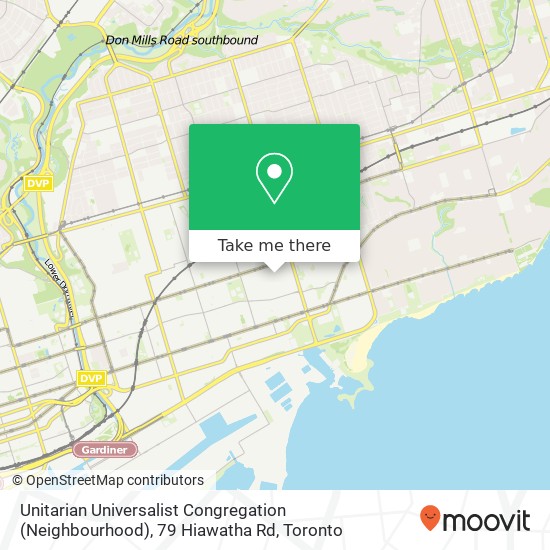 Unitarian Universalist Congregation (Neighbourhood), 79 Hiawatha Rd map