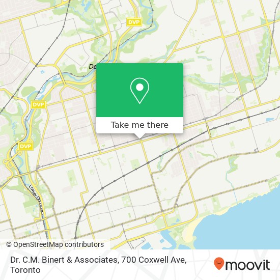 Dr. C.M. Binert & Associates, 700 Coxwell Ave map