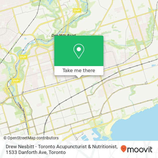 Drew Nesbitt - Toronto Acupuncturist & Nutritionist, 1533 Danforth Ave map