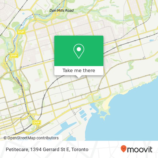 Petitecare, 1394 Gerrard St E map