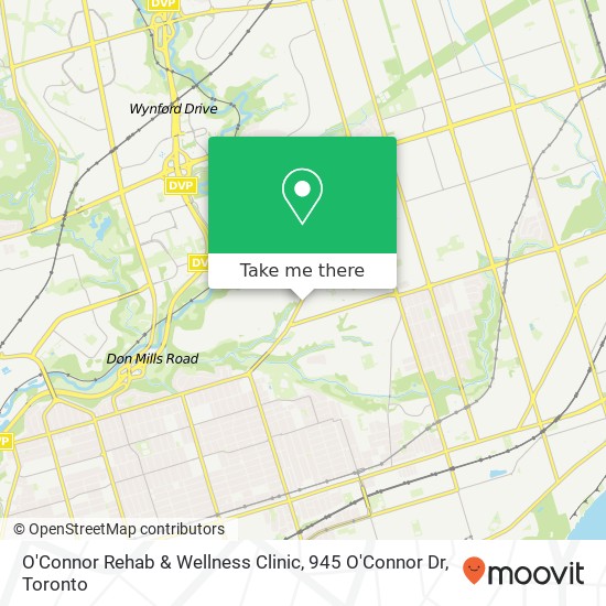 O'Connor Rehab & Wellness Clinic, 945 O'Connor Dr map