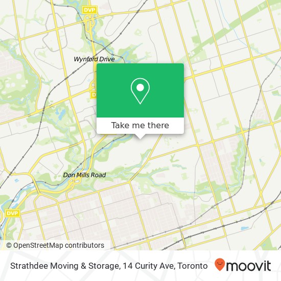 Strathdee Moving & Storage, 14 Curity Ave map