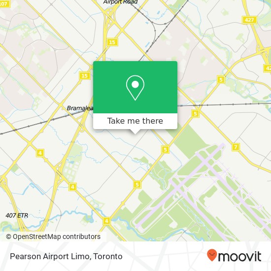 Pearson Airport Limo plan