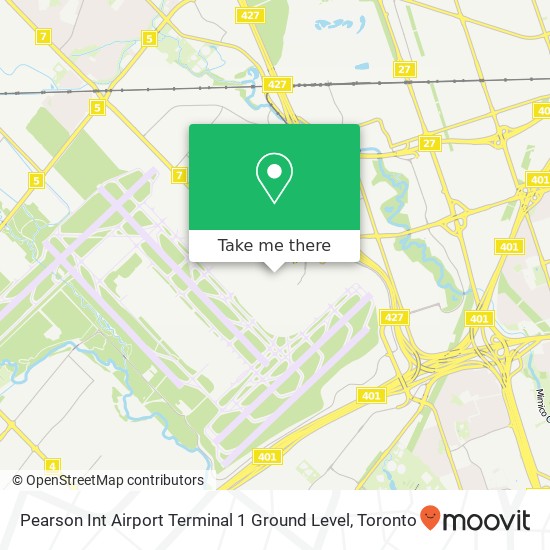 Pearson Int Airport Terminal 1 Ground Level map
