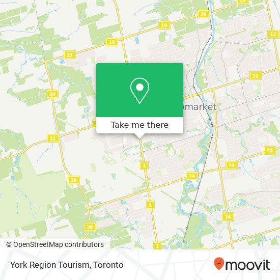 York Region Tourism map