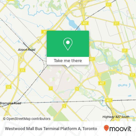 Westwood Mall Bus Terminal Platform A plan