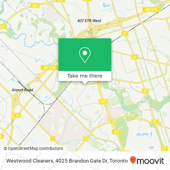 Westwood Cleaners, 4025 Brandon Gate Dr map