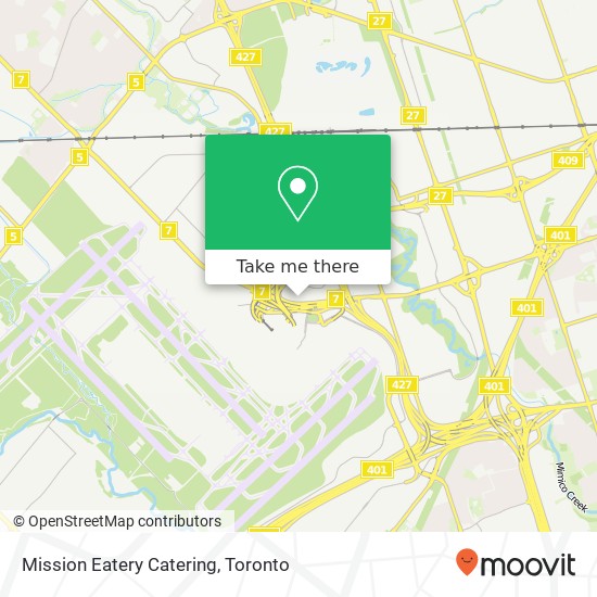 Mission Eatery Catering map