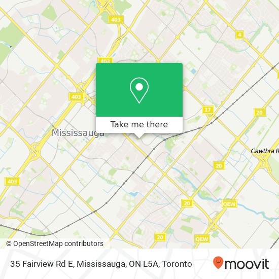 35 Fairview Rd E, Mississauga, ON L5A map