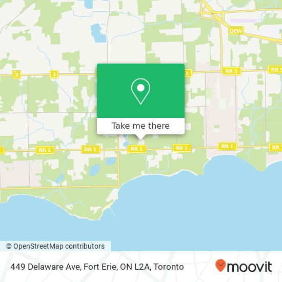 449 Delaware Ave, Fort Erie, ON L2A map