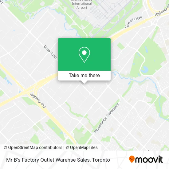 Mr B's Factory Outlet Warehse Sales map