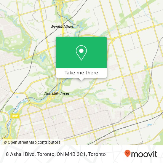 8 Ashall Blvd, Toronto, ON M4B 3C1 map