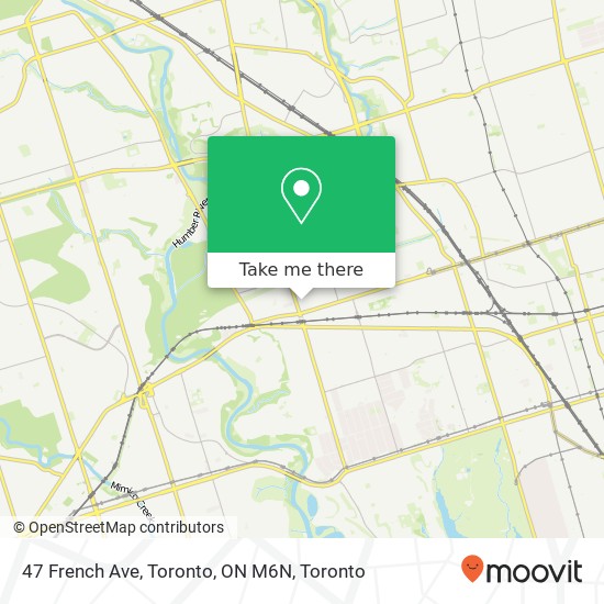 47 French Ave, Toronto, ON M6N plan