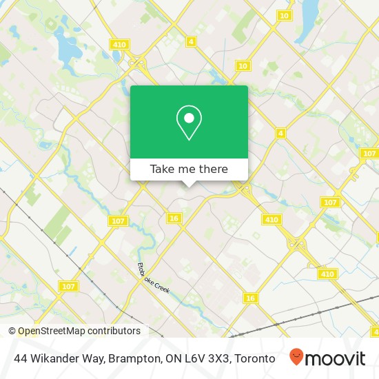 44 Wikander Way, Brampton, ON L6V 3X3 map