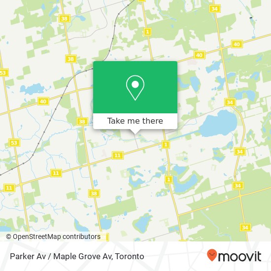 Parker Av / Maple Grove Av map