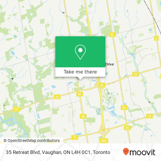 35 Retreat Blvd, Vaughan, ON L4H 0C1 map