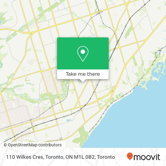110 Wilkes Cres, Toronto, ON M1L 0B2 map