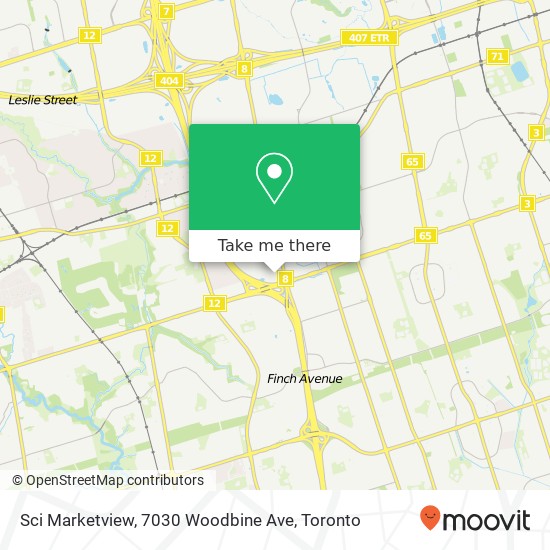 Sci Marketview, 7030 Woodbine Ave map