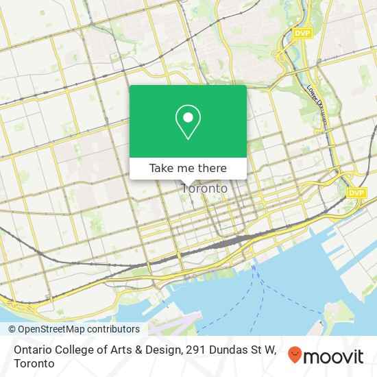 Ontario College of Arts & Design, 291 Dundas St W map