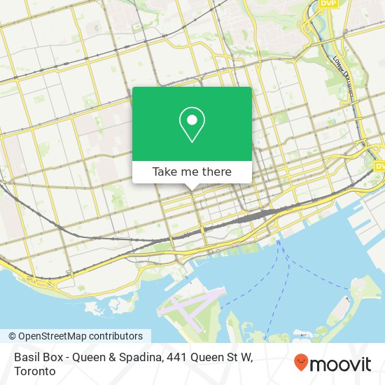 Basil Box - Queen & Spadina, 441 Queen St W map