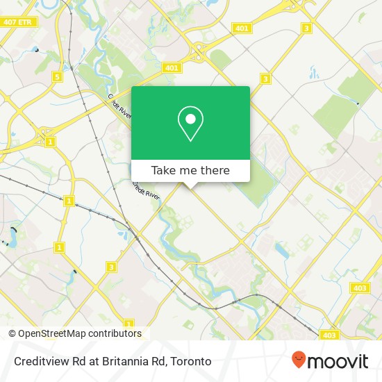 Creditview Rd at Britannia Rd map