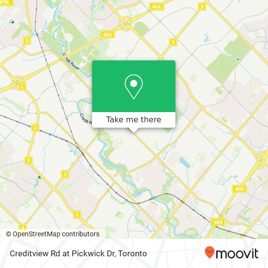Creditview Rd at Pickwick Dr map