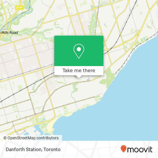 Danforth Station map