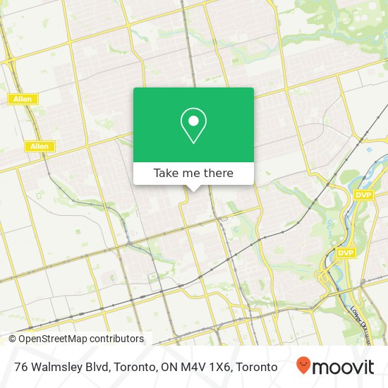 76 Walmsley Blvd, Toronto, ON M4V 1X6 plan